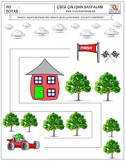 okul öncesi çizgi çalışmaları
